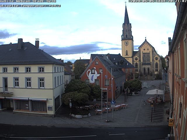 WebCam der Stadt Selb am Marktplatz - Webcam Selb Fußgängerzone in der ErlebnisRegion Fichtelgebirge